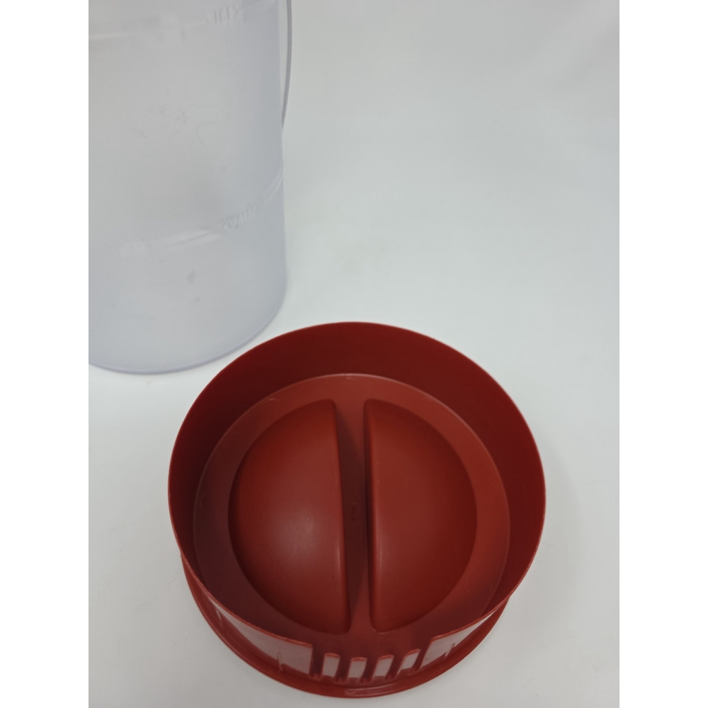 Mr Coffee Iced Tea Maker TM1 Replacement 2 Quart Pitcher ReAD Red Lid Frosted - Picture 10 of 14